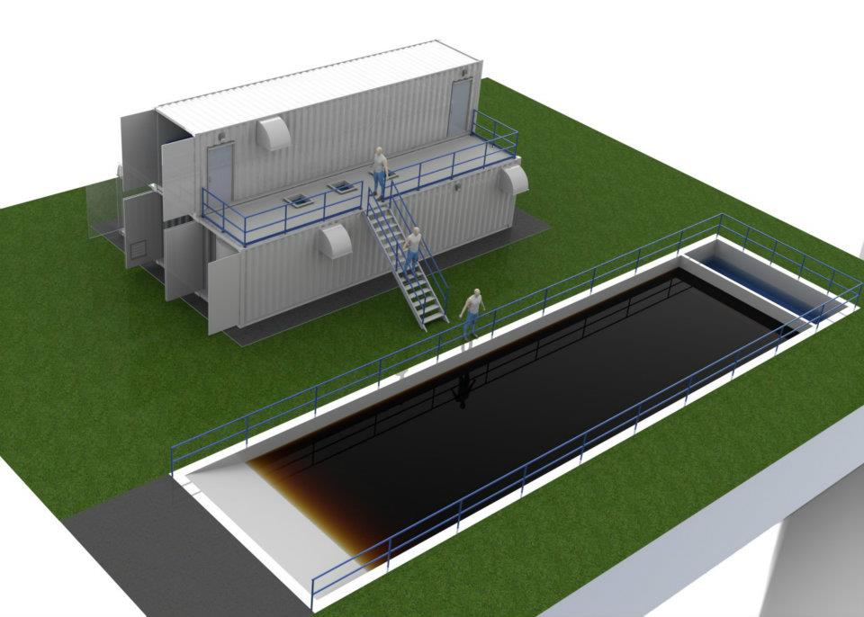 Containerize water treatment plant